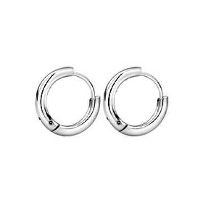 Bông Tai Khuyên Tròn Winwinshop88 BT233 (12mm) – Bạc