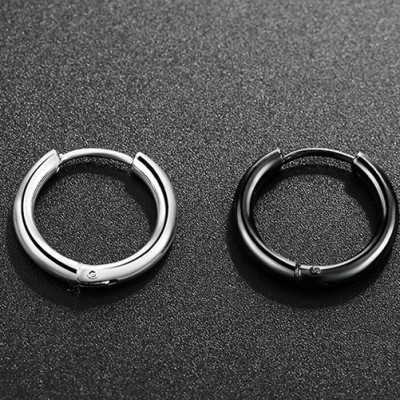 Bông Tai Khuyên Tròn Winwinshop88 BT233 (12mm) – Bạc