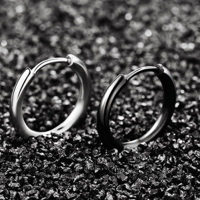 Bông Tai Khuyên Tròn Winwinshop88 BT233 (12mm) – Bạc