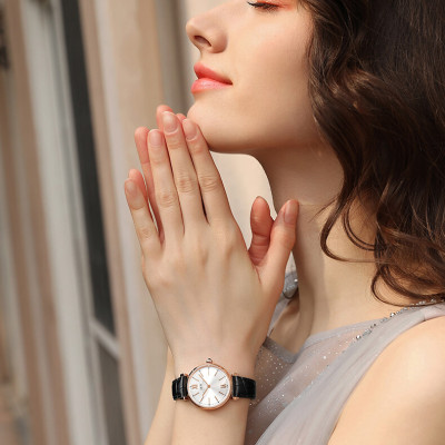 Đồng hồ nữ chính hãng IW CARNIVAL IW562L-1 Kính sapphire ,chống xước ,Chống nước 30m ,Bảo hành 24 tháng,Máy điện tử(Pin),dây da cao cấp, thiết kế đơn giản dễ đeo