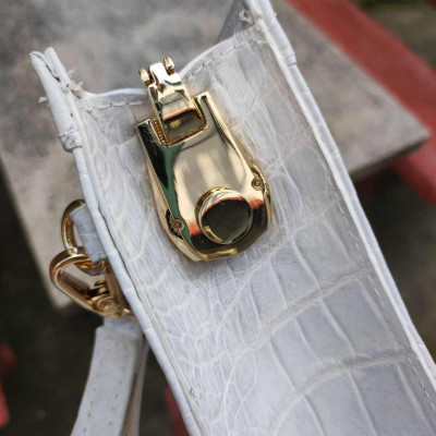 Kẹp nách Da Bụng Cá Sấu bạch tạng. Phiên bản có khóa số bảo mật!