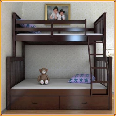 Giường 2 Tầng Gỗ Juno Sofa, 2 Hộc Tủ - 1m/1m4 