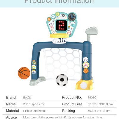 BAOLI - 1908C- Bộ Đồ Chơi Vận Động 3 trong 1
