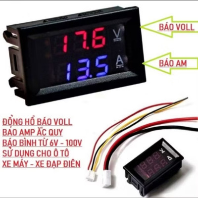 BỘ BÁO VON ẮC QUY TỪ 0V ĐẾN 100V THUẬN TIỆN CHO MỌI NGƯỜI 
