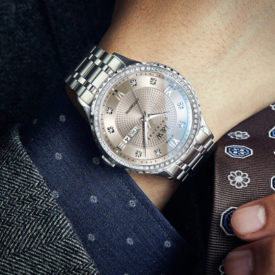 Đồng hồ nam chính hãng IW CARNIVAL IW615G-2 Kính sapphire ,chống xước ,Chống nước 50m ,Bảo hành 24 tháng,Máy cơ (Automatic),dây kim loại thép không gỉ 316L, thiết kế đơn giản dễ đeo