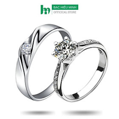 Nhẫn Đôi Bạc Nhẫn Cặp Bạc - Cùng Chung Mái Nhà - BẠC HIỂU MINH NC622