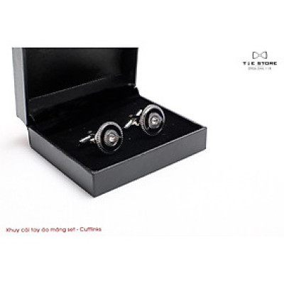 Khuy Cài tay áo Măng Set cao cấp đính đá - cufflinks , tặng kèm hộp nhỏ, nhiều màu