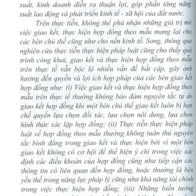 Pháp Luật Về Hợp Đồng Theo Mẫu Theo Quy Định Của Pháp Luật Hiện Hành (Sách chuyên khảo) - TS. Trần Ngọc Hiệp