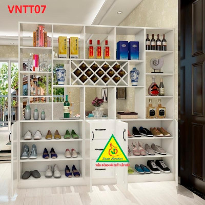 TỦ KỆ TRANG TRÍ KIÊM VÁCH NGĂN VNTT07B - Nội thất lắp ráp Viendong Adv