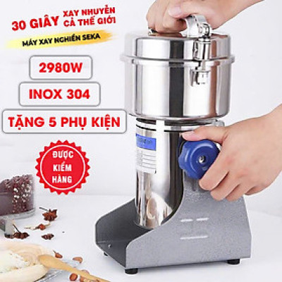 Máy Nghiền Đa Năng Bột Siêu Mịn Siêu Khỏe, Máy Xay Bột Khô Công Suất 3000W, Dung Tích 1200ml