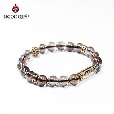 Vòng tay đá thạch anh khói mệnh kim, mệnh thủy - Ngọc Quý Gemstones