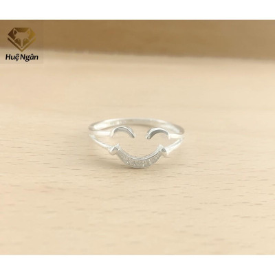 Nhẫn bạc Ý 925 Huệ Ngân - HAPPY FACE S160022