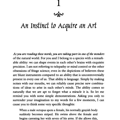The Language Instinct: How the Mind Creates Language (P.S.)
