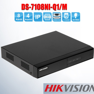Đầu ghi hình camera IP 8 kênh Hikvision DS-7108NI-Q1/M - Hàng Chính Hãng