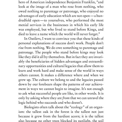 Outliers - The Story Of Success