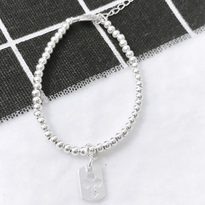 Lắc tay bạc thánh giá treo -  Ngọc Quý Gemstones