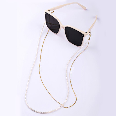 Dây đeo kính hai lớp mix chuỗi ngọc trai nhỏ phong cách Âu Mỹ chuỗi đeo khẩu trang đeo mặt nạ khí chất