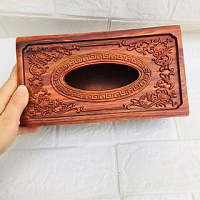 Hộp đựng giấy ăn gỗ Hương