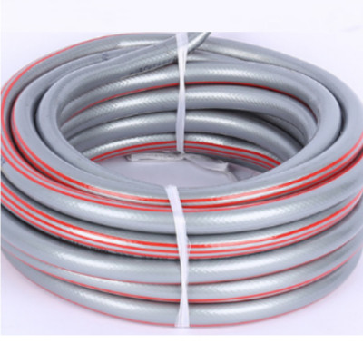 Bộ dây và vòi xịt rửa xe tưới cây  tăng áp thông minh 810-2576-1 (dây xám-cút nối xanh)