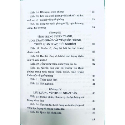 Sách - Luật Quốc Phòng (Hiện Hành) (Sửa Đổi Năm 2023) - NXB Chính Trị Quốc Gia