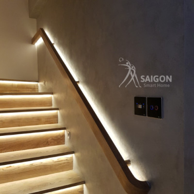 Công Tắc Thông Minh Kính Lõm Luto 4 Nút/ Hàng Chính Hãng