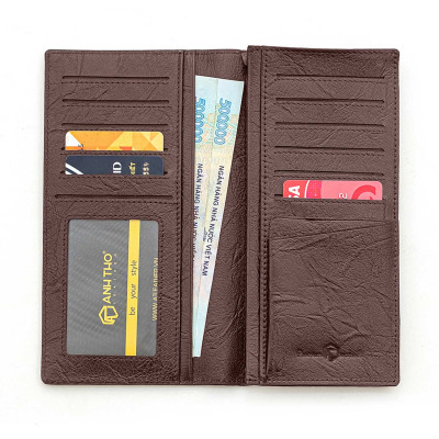 Ví dài KURO - Da bò vân sần | Anh Tho leather