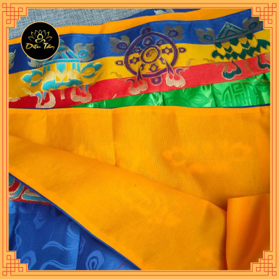 Rèm quây bàn thờ rèm viền quây hình bát bảo cát tường, rèm che chân tường phòng thờ trang trí màu sắc mật tông Diệu Tâm