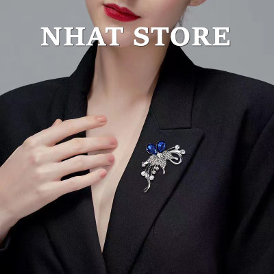 Ghim cài áo nữ Hàn Quốc, trâm cài áo hình nơ sang trọng