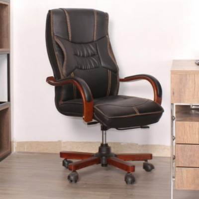 GHẾ GIÁM ĐỐC JUNO SOFA GỖ UỐN CHÂN XOAY JN83