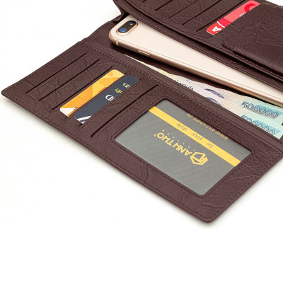 Ví dài KURO - Da bò vân sần | Anh Tho leather