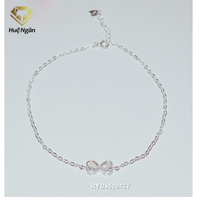 Lắc chân bạc Ý 925 Huệ Ngân - Vô cực RYBJ50043