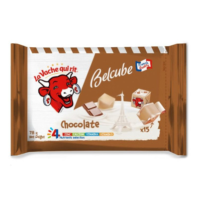 [Chỉ giao HCM] Phô Mai Vuông Belcube Vị Socola (15 Viên) - Hỗ Trợ Hệ Miễn Dịch