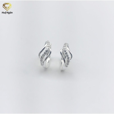 Bông tai bạc Ý 925 Huệ Ngân - Nơ xinh RYE140338