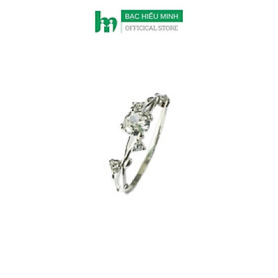 Nhẫn Nữ Bạc 925 Hình Dây Leo Nhỏ Nhắn Đính Đá Bạc Hiểu Minh NU494