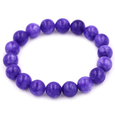 Vòng chuỗi đeo tay Đá Vân Rồng Tím 10 ly 17 hạt - hợp mệnh Hỏa, mệnh Thổ