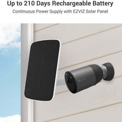 Camera IP Wifi Ngoài Trời EZVIZ BC1C 2MP Tặng Kèm Tắm Pin Năng Lượng Tích Hợp Bộ Nhớ Trong 32G - Có Màu Ban Đêm - Đàm Thoại 2 Chiều - Hàng Chính Hãng