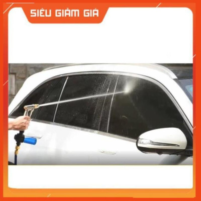 Bộ dây vòi xịt nước rửa xe, tưới cây . tăng áp 3 lần, loại 3m, 5m 206701Ođầu đồng, cút, nối PE, d.vàng