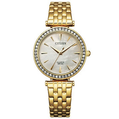 Đồng Hồ Nữ Citizen Đính Đá Swarovski Dây Thép Không Gỉ ER0212-50Y - Mặt Xà Cừ