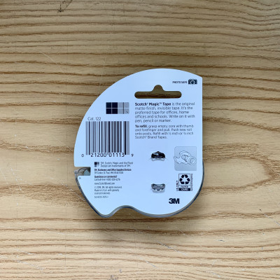 Băng dính đa năng 3M Scocth 122, size 19mm x 16,5m - kèm máy cắt | Sản xuất tại Mỹ