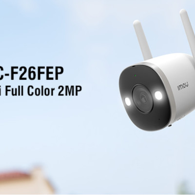 Camera Wifi thân cố định ngoài trời full color 2.0MP IMOU IPC-F26FEP - Hàng chính hãng