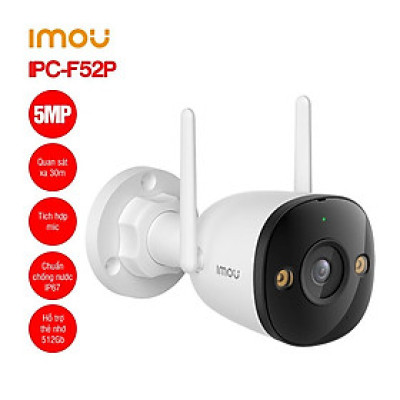 Camera IP Wifi ngoài trời IMOU F42P 4MP, F52FP 5MP siêu nét - TRANGIATELECOM Hàng chính hãƞg Hàng nhập khẩu