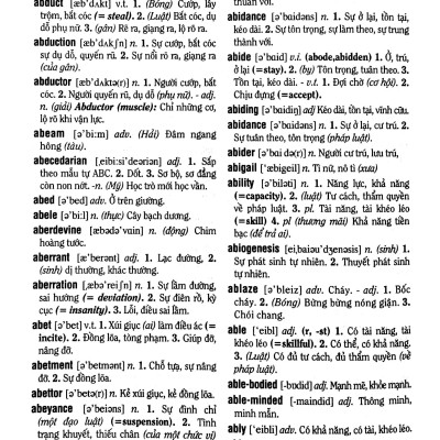 Từ Điển Anh - Việt Trên 135.000 Từ (Bìa Cứng) (Tái Bản Lần 4)