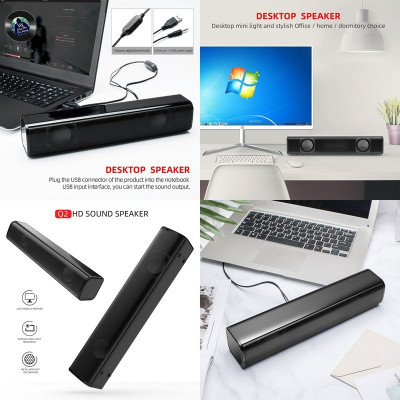 Loa vi tính soundbar Q2 cho máy tính laptop Hàng nhập khẩu