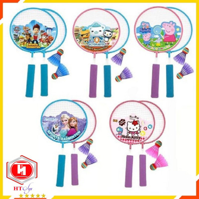 Bộ 2 Vợt Cầu Lông Cho Bé, Kích Thước 43x23cm, Tặng Kèm 2 Quả Cầu, Vợt Cầu Lông Trẻ Em, Đồ Chơi Trẻ Em HT SYS, Hàng Nhập Khẩu