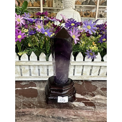 Trụ đá phong thủy trấn trạch đá thạch anh tím