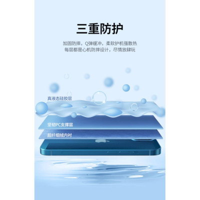 Ugreen UG90308lp544TK Silicone Màu Xanh Ốp lưng Iphone 13 Pro 6.1inch - HÀNG CHÍNH HÃNG