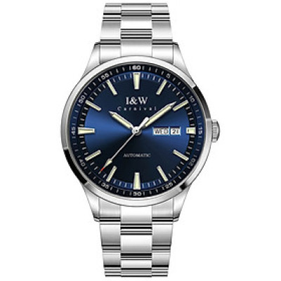 Đồng Hồ Nam I&W Carnival 622G Chính Hãng Full Box Chống Nước Kính Chống Xước Dây Thép Cao Cấp BH 60T (Máy Cơ Tự Động)