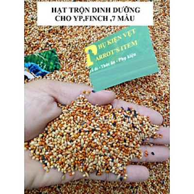 Hạt trộn cao cấp dành cho yến phụng, finch, 7 màu, chim sẻ, sắc nhật