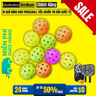 Bóng Pickleball 40 Lỗ phù hợp chơi ngoài trời, tập luyện màu sắc bắt mắt, độ nảy tiêu chuẩn, Banh Pickleball