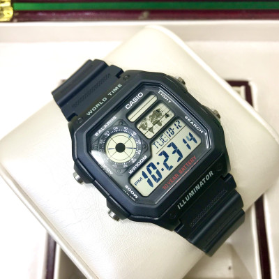 Đồng Hồ Nam Chính Hãng Casio AE-1200WH-1AVDF Dây Nhựa